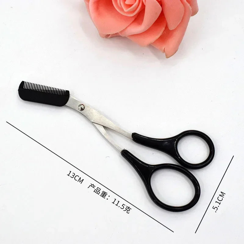 Eyebrow Trimmer Scissor Beauty Products for Women Eyebrow Scissors with Comb Stainless Steel Makeup Tools Beauty Scissors